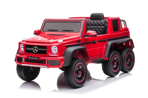 Auto na alumulator Mercedes G63 6x6 AMG Czerwony