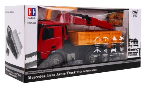 Autko R/C Mercedes-Benz Arocs 2.4G Dźwig HDS Double E