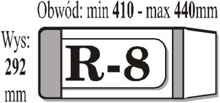 Okładka książkowa regulowana R8 (50szt) IKS