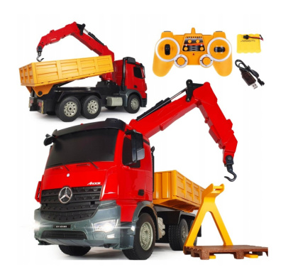 Autko R/C Mercedes-Benz Arocs 2.4G Dźwig HDS Double E