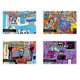 Blok rysunkowy A4/15K kolorowy Scribbles (10sz)