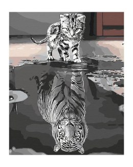 Malowanie po numerach - Dusza tygrysa 40x50