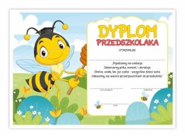 Dyplom A4 przedszkolaka - Pszczółka 10szt