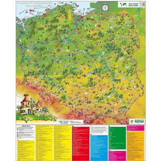 Mapa Polski w obrazkach 1:750 000