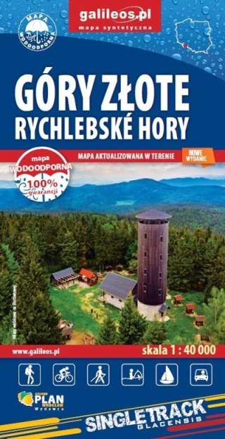 Góry Złote - Góry Rychlebskie 1: 40 000