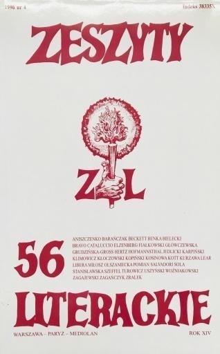 Zeszyty literackie 56 4/1996