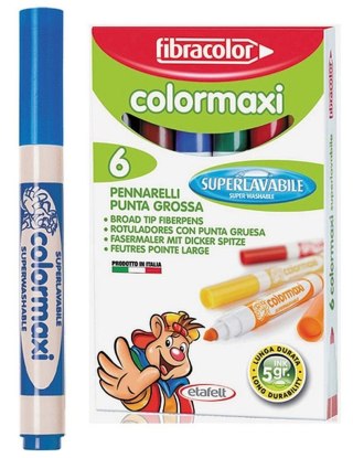 Mazaki Color Maxi 6 kolorów FIBRACOLOR