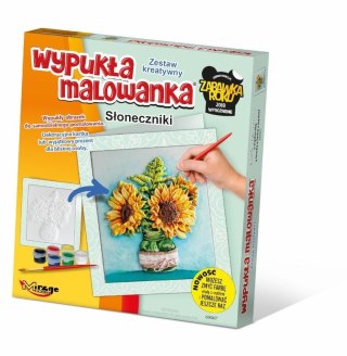 Wypukła Malowanka Kwiaty - Słoneczniki