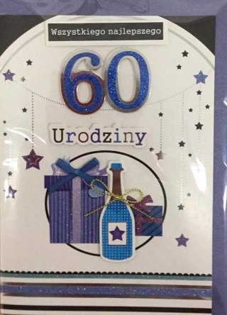 Karnet Urodziny B6 Premium 61 + koperta