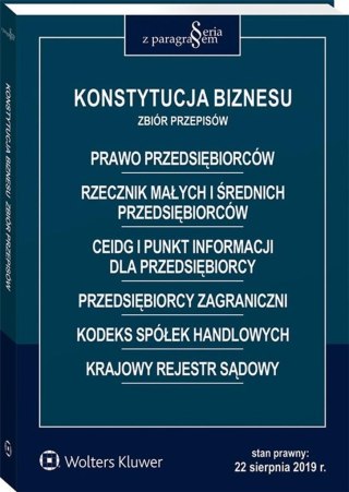 Konstytucja biznesu. Zbiór przepisów