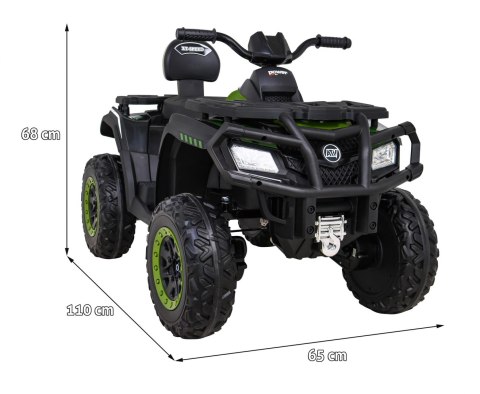 Quad XT-Speed dla dzieci Zielony + Napęd 4x4 + EVA + Wolny Start + Radio MP3 + LED