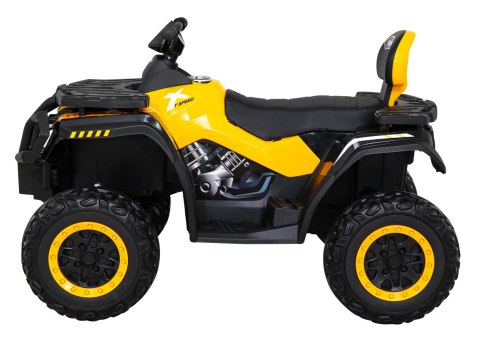 Quad XT-Speed dla dzieci Żółty + Napęd 4x4 + EVA + Wolny Start + Radio MP3 + LED