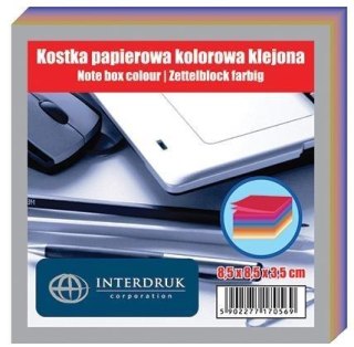 Kostka papierowa kolorowa 85x85x35 mm