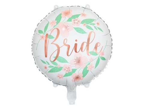 Balon foliowy Bride kwiaty 45cm biały