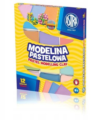 Modelina pastelowa 12 kolorów ASTRA