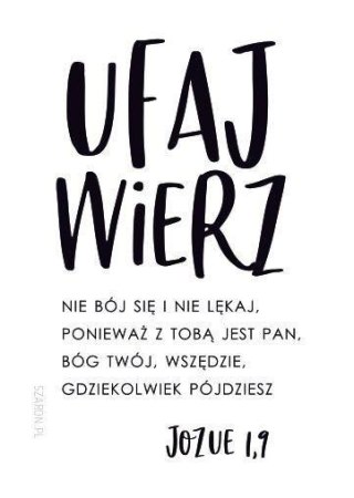 Magnes na lodówkę - Ufaj wierz