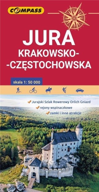 Mapa - Jura Krakowsko-Częstochowska 1:50 000