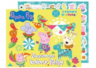 Kolorowanka MSZ Świnka Peppa- Zabawa w kolory- Zwariowany