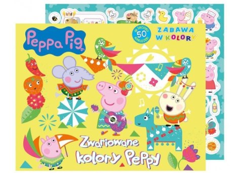 Kolorowanka MSZ Świnka Peppa- Zabawa w kolory- Zwariowany