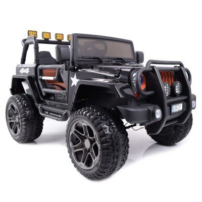 Auto terenowe typu jeep Monster 4x4 dla dzieci Czerwony + Pilot + Regulacja siedzenia + MP3 LED + Bagażnik + Plecak