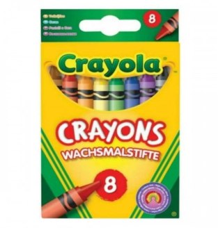 Kredki świecowe bezpieczne 8 kolorów CRAYOLA