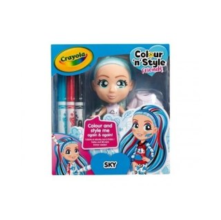 Lalka Colour'n'Style Friends Sky CRAYOLA