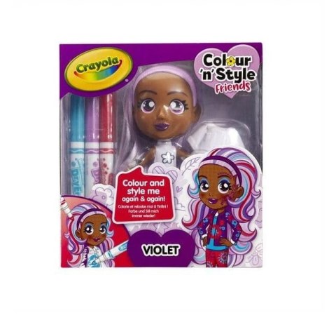 Lalka Colour'n'Style Friends Violet CRAYOLA