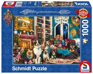 Puzzle 1000 Spotkanie w domowej bibliotece G3