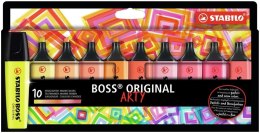 Zakreślacz Boss Original Arty 10 kolorów ciepłych