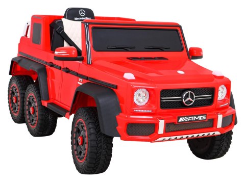 Auto na alumulator Mercedes G63 6x6 AMG Czerwony