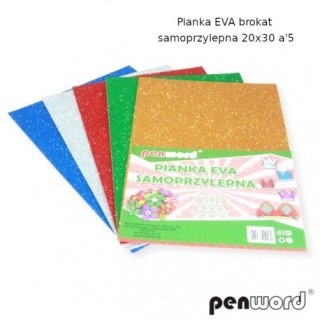 Pianka eva PENWORD brokat samoprzylepna 20x30 5ark