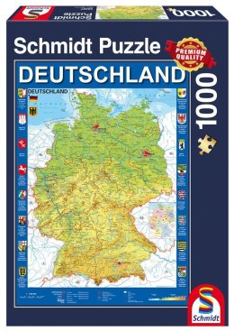 Puzzle PQ 1000 Mapa Niemiec G3