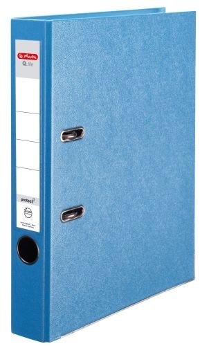 Segregator A4 5cm HERLITZ Q.file PP - aqua