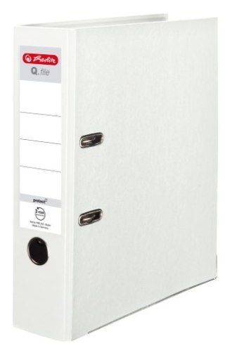 Segregator A4 8cm HERLITZ Q.file standard PP - biały