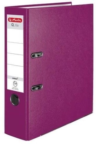 Segregator A4 8cm HERLITZ Q.file standard PP - jagodowy