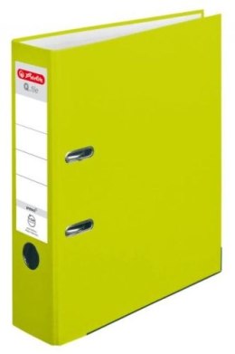 Segregator A4 8cm HERLITZ Q.file standard PP - neon green