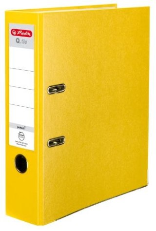 Segregator A4 8cm HERLITZ Q.file standard PP - żółty