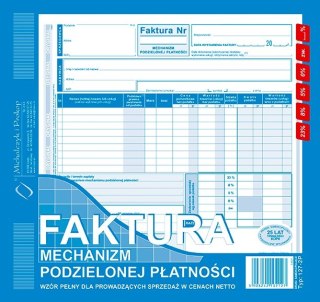 Faktura - 2/3 A4 mechanizm podzielonej płatności netto-pełna