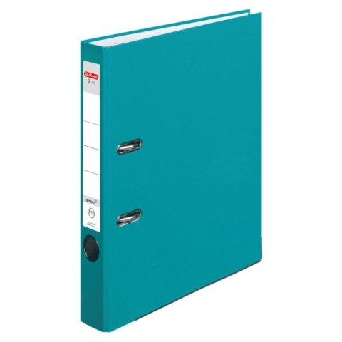 Segregator A4 5cm HERLITZ Q.file PP - turkusowy karaibski