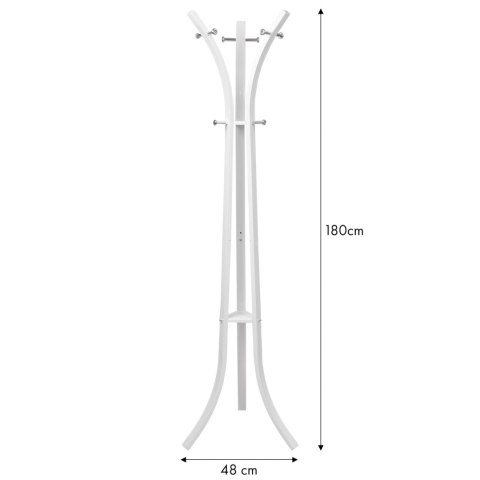 Wieszak na ubrania odzież stojak biały ModernHome