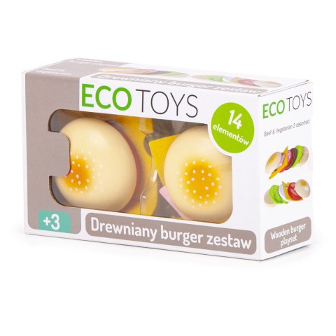 Drewniany hamburger Ecotoys