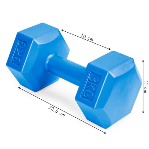 HANTELKI HANTLE 6kg ZESTAW CIĘŻARKI 2x 3kg FITNESS