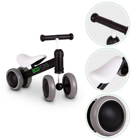 Rowerek biegowy mini rower Practise Black ECOTOYS