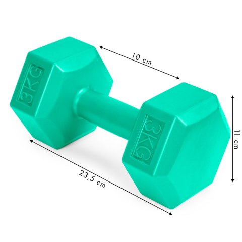 Hantle fitness 6kg zestaw hantelki ciężarki 2x 3kg