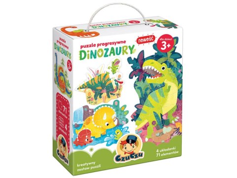 CzuCzu Puzzle progresywne Dinozaury 71ele ZA4223