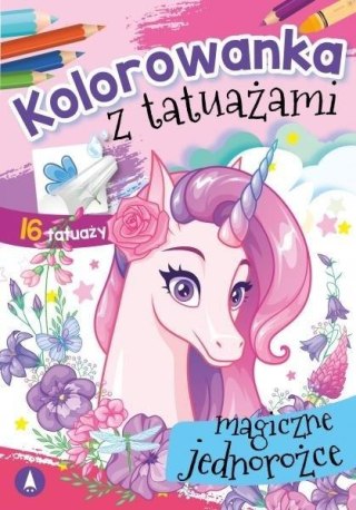 Kolorowanka z tatuażami. Magiczne jednorożce