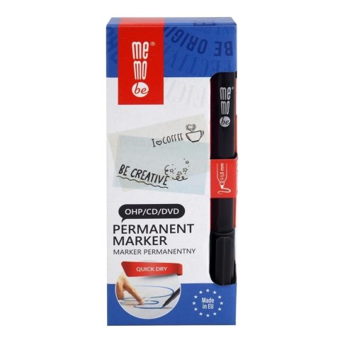 Marker permanent. 1-1,5mm czarny (10szt) MemoBe