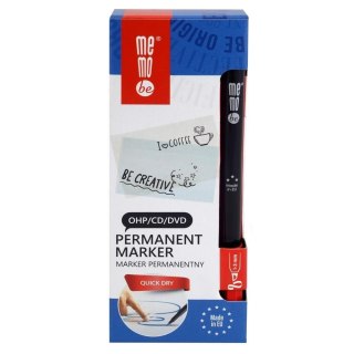 Marker permanentny 1-3mm czerwony (10szt) MemoBe