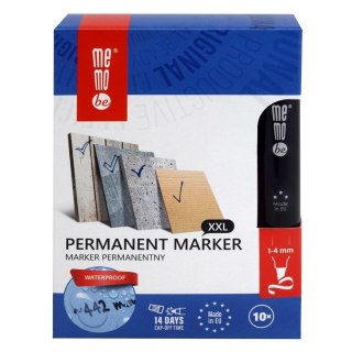 Marker permanentny 1-4mm zielony (10szt) MemoBe