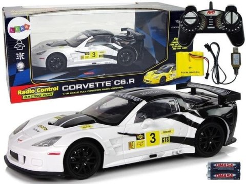 Corvette C6.R 1:18 zdalnie sterowane białe